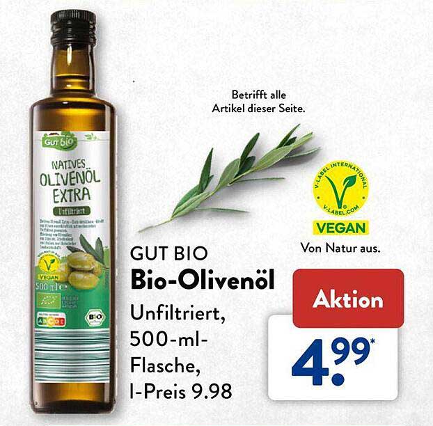 Gut Bioolivenöl Angebot bei ALDI SÜD 1Prospekte.de