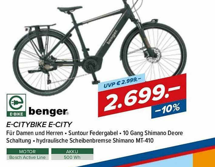 Hervis Benger E-citybike E-city
