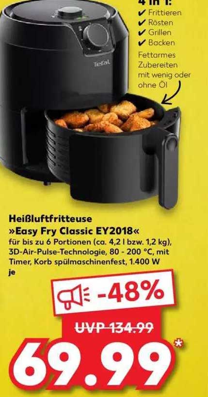 Heißluftfritteuse »easy Classic Ey2018« Angebot Fry bei Kaufland