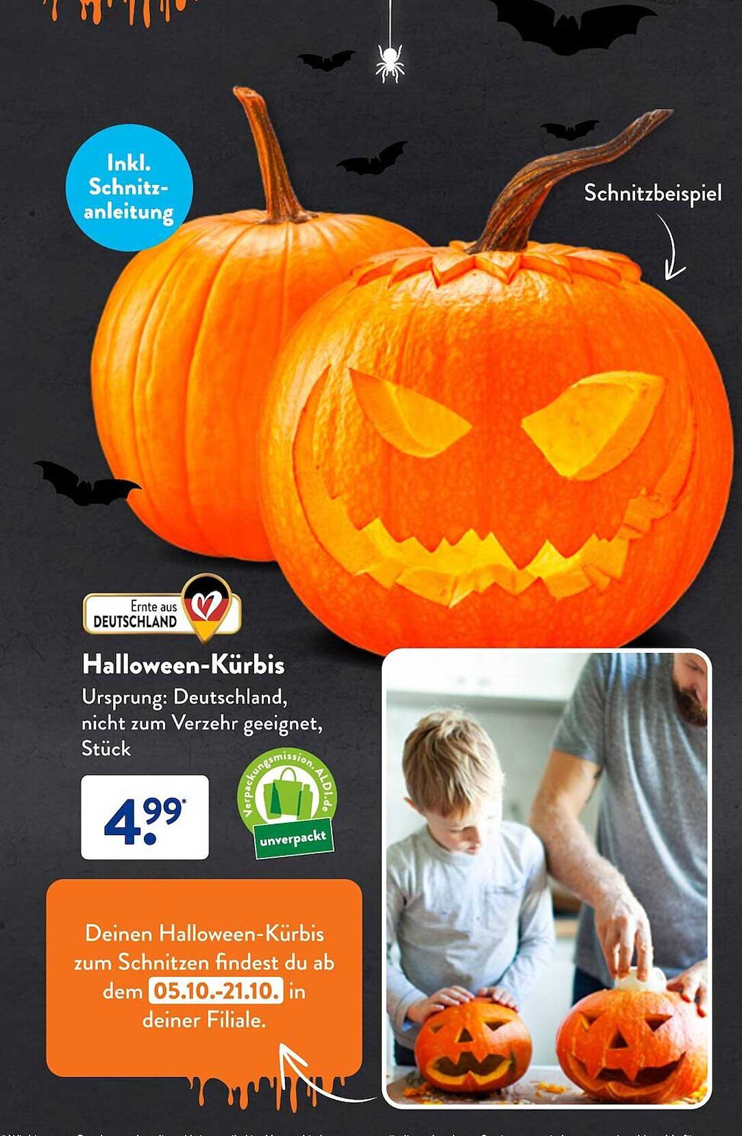 Halloweenkürbis Angebot bei ALDI SÜD 1Prospekte.de