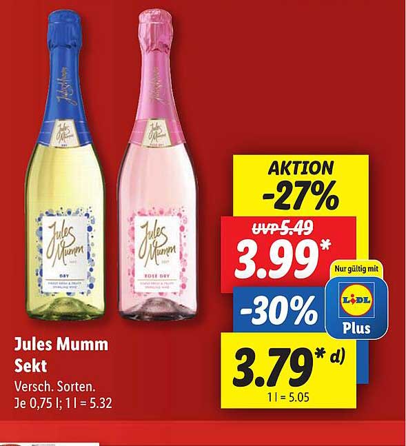 Jules Mumm Sekt Angebot bei Lidl 1Prospekte.de