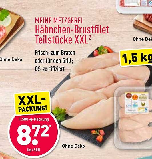 Meine Metzgerei H Hnchen Brustfilet Teilst Cke Xxl Angebot Bei Aldi Nord