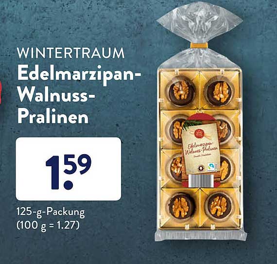 Wintertraum Edelmarzipan-walnuss-pralinen Angebot bei ALDI SÜD ...