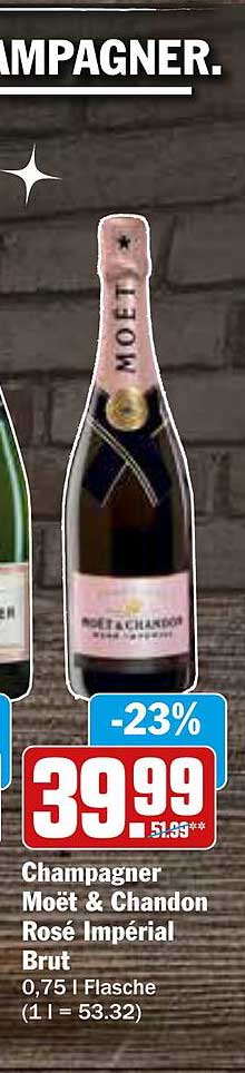 Champagner Mo T Chandon Ros Imp Rial Brut Angebot Bei Aez