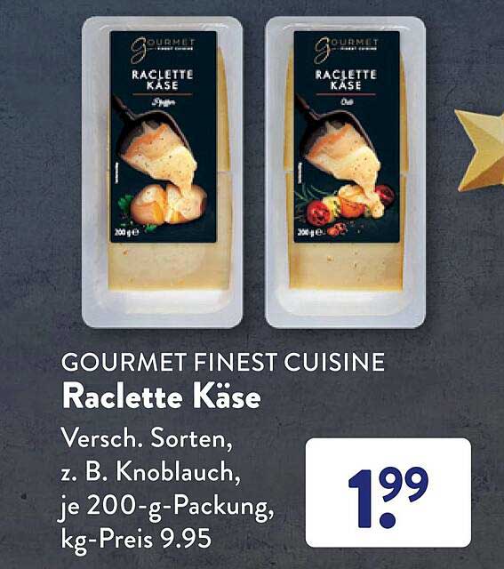 Gourmet Finest Cuisine Raclette Käse Angebot bei ALDI SÜD 1Prospekte.de