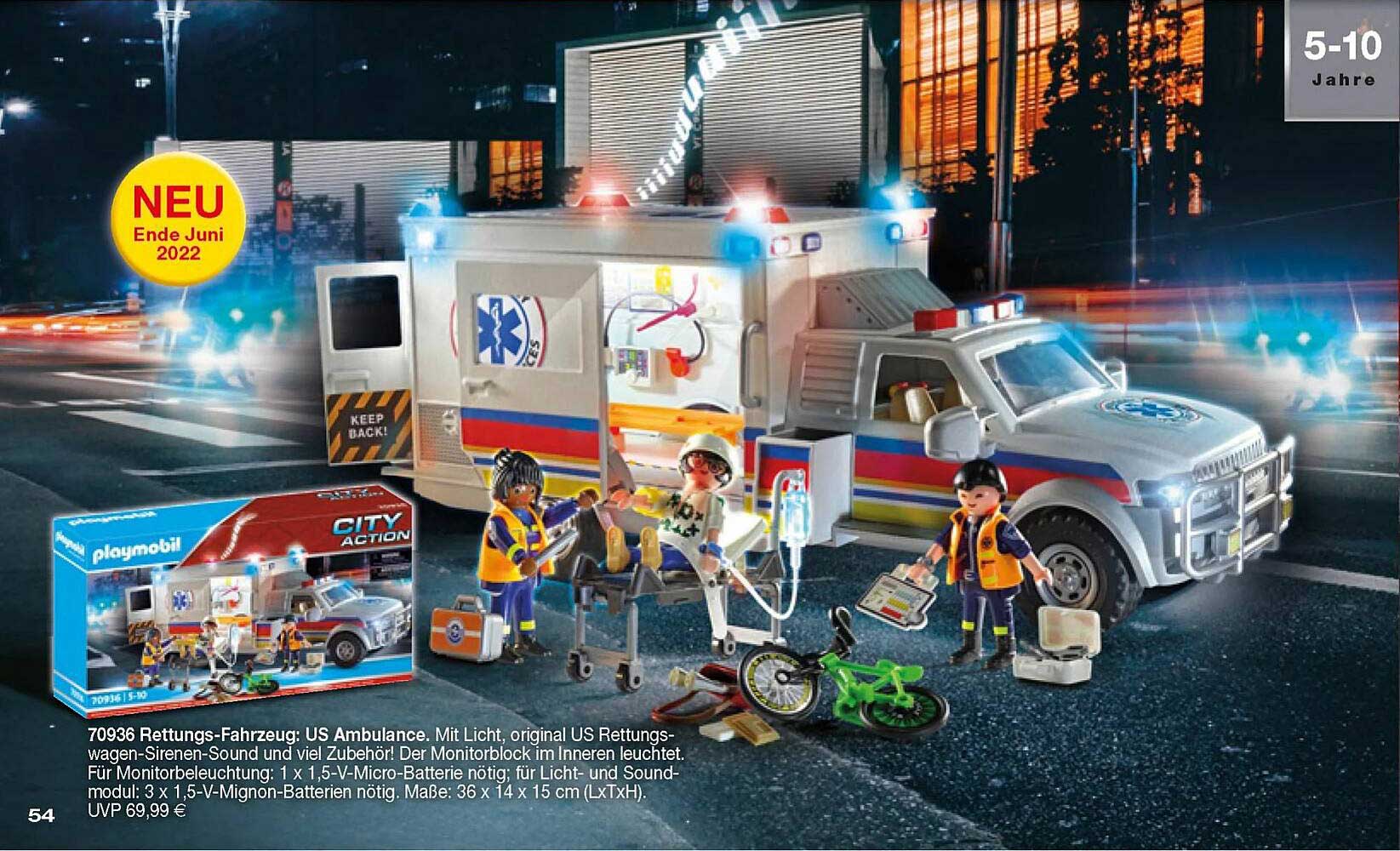 Playmobil 70936 Rettungs-fahrzeug: Us Ambulance