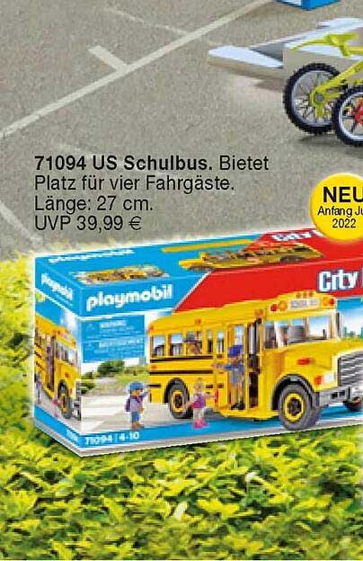 Playmobil 71094 Us Schulbus