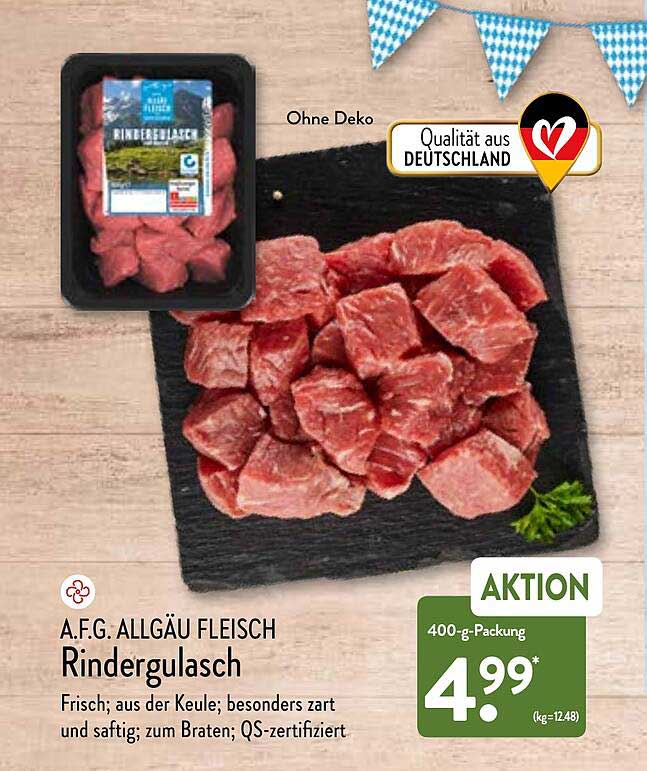 A.f.g. Allgäu Fleisch Rindergulasch Angebot bei ALDI Nord 1Prospekte.de