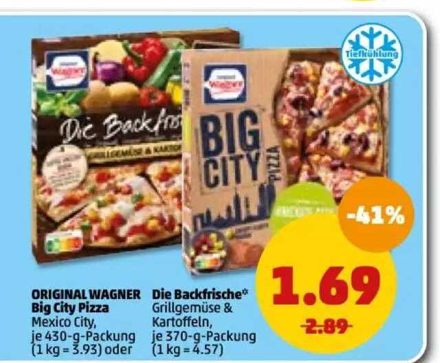 Original Wagner Big City Pizza Oder Die Backfrische Angebot bei Penny