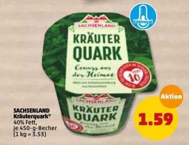 Sachsenland Kräuterquark Angebot bei Netto