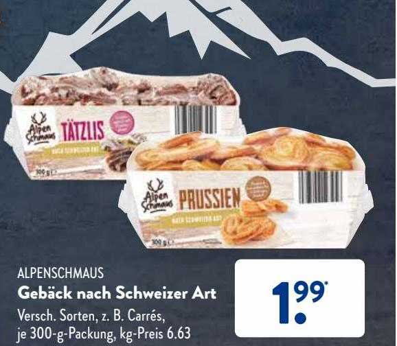 Alpenschmaus Gebäck Nach Schweizer Art Angebot bei ALDI SÜD - 1Prospekte.de
