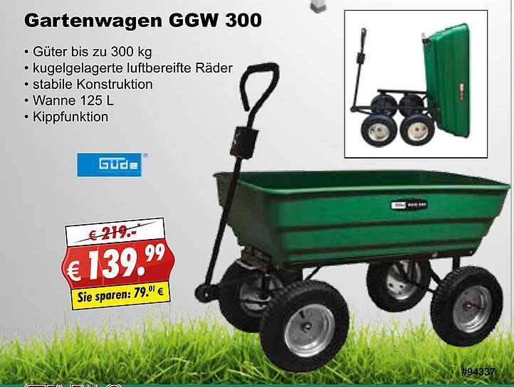 Gartenwagen Ggw 300 Güde Angebot bei Stabilo Fachmarkt 1Prospekte.de