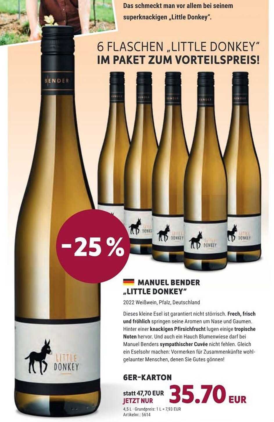 Vino Weinmarkt Manuel Bender Little Donkey