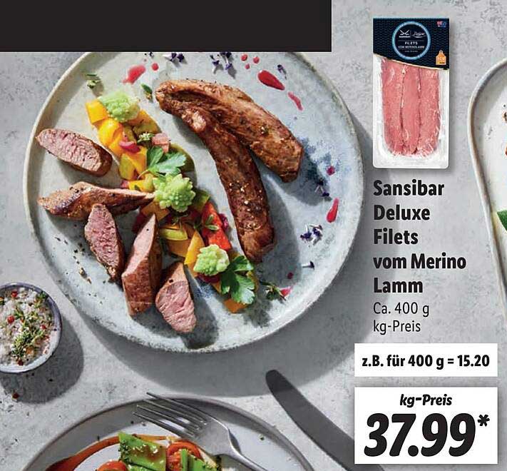 Sansibar Deluxe Filets Vim Merino Lamm Angebot bei Lidl 1Prospekte.de