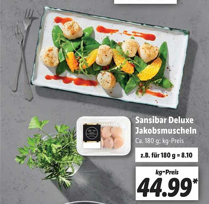Sansibar Deluxe Jakobsmuscheln Angebot bei Lidl 1Prospekte.de