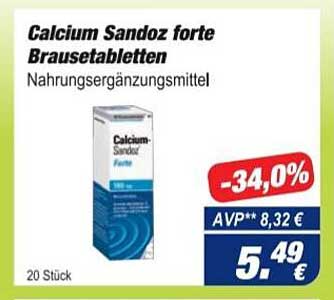 Easy Apotheke Calcium Sandoz Forte Brausetabletten
