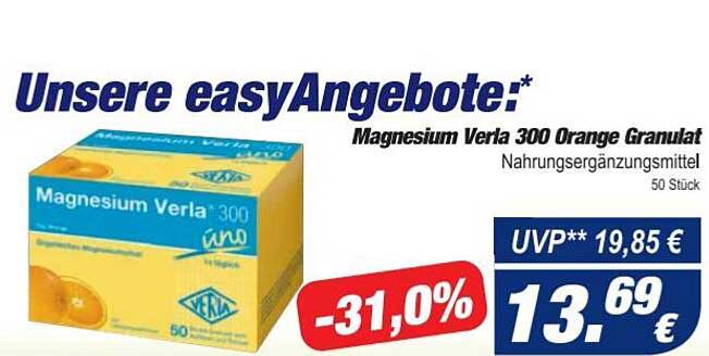 Easy Apotheke Magnesium Verla 300 Orange Granulat
