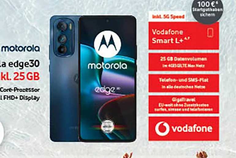 MyExtra Shop Mororola Edge 30 Inkl. 25gb Vodafone Smart L+