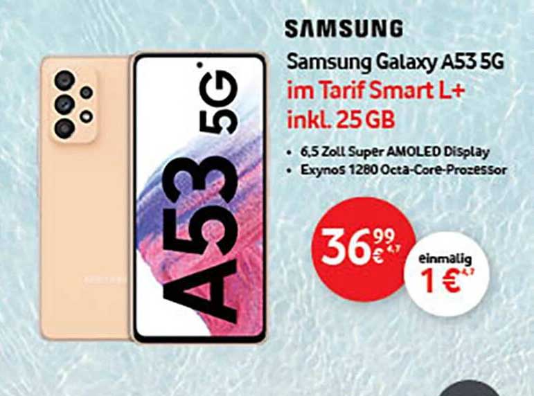 MyExtra Shop Samsung Galaxy A53 5g Im Tarif Smart L+ Inkl. 25gb