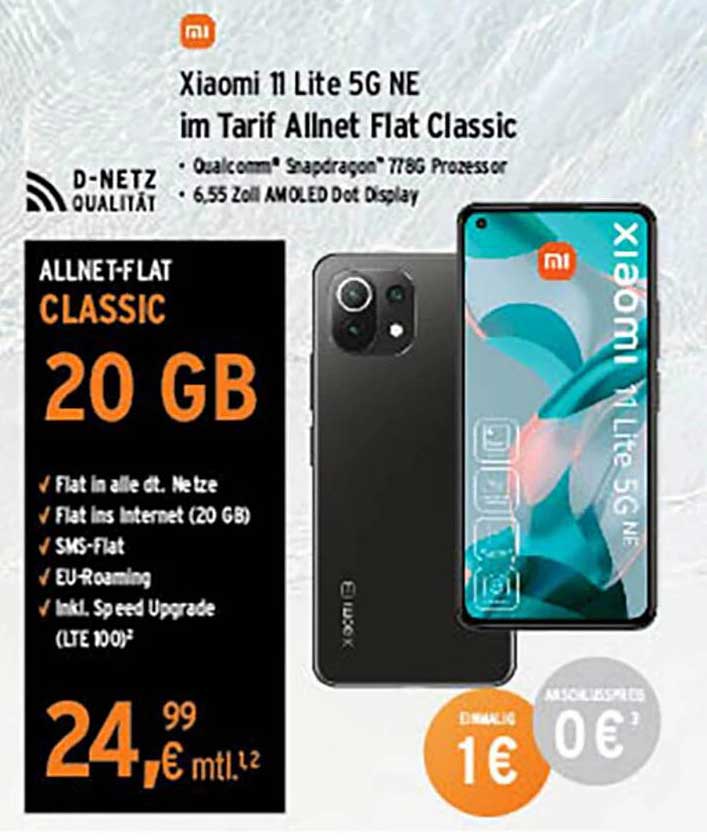 MyExtra Shop Xiaomi 11 Lite 5g Ne Im Tarif Allnet Flat Classic