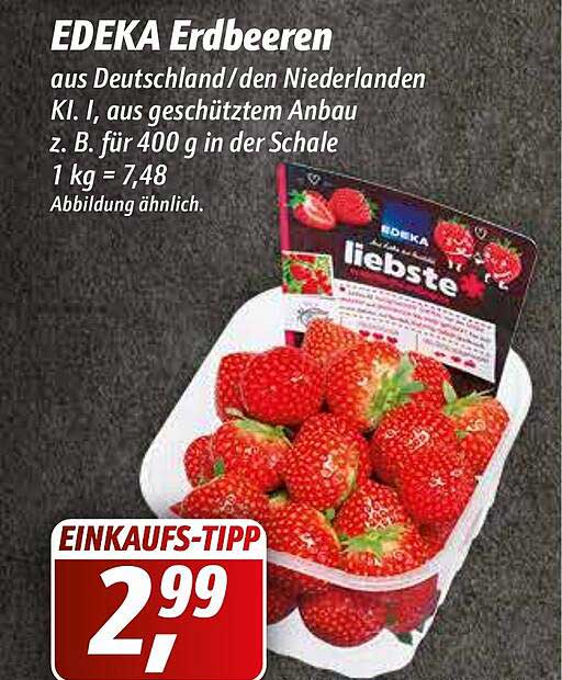 Edeka Erdbeeren Angebot bei Simmel 1Prospekte.de