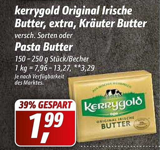 Simmel Kerrygold Original Lrische Butter, Extra, Kräuter Butter Oder Pasta Butter