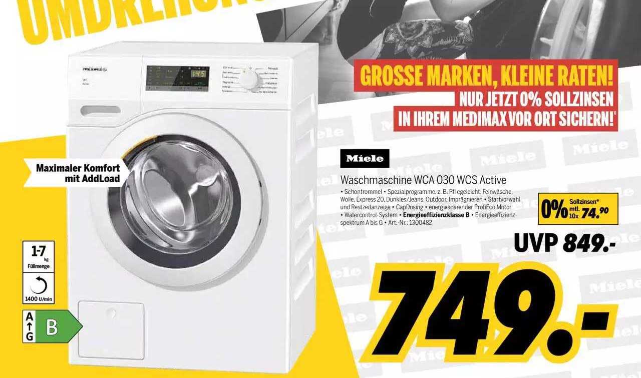 MEDIMAX Miele Waschmaschine Wca 030 Wcs Active