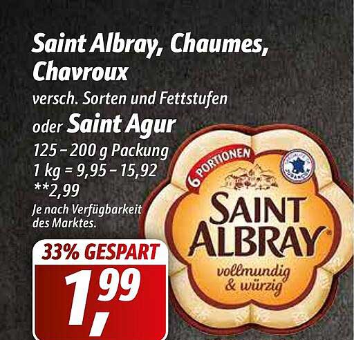Simmel Saint Albray, Chaumes, Chavroux Oder Saint Agur