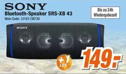 Sony Bluetooth-speaker Srs-xb 43 Angebot bei Expert Klein - 1Prospekte.de