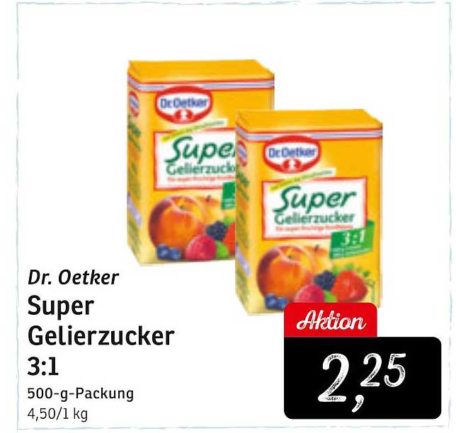 Dr Oetker Super Gelierzucker Angebot bei KONSUM