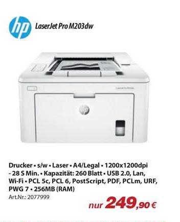 Hp Laserjet Pro M203dw Angebot bei ACom PC