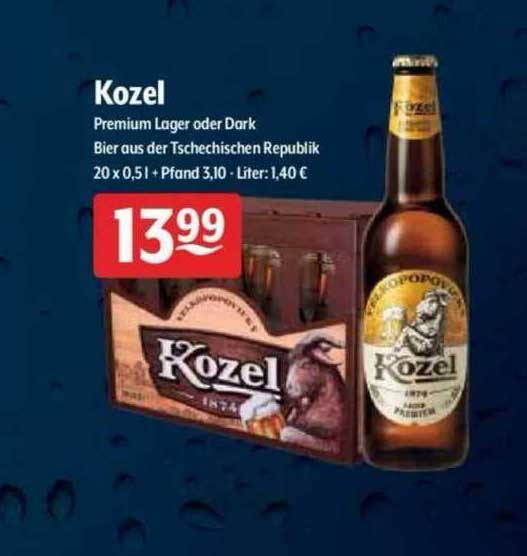 Getränke Hoffmann Kozel Premium Lager Oder Dark Bier