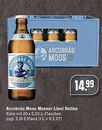 Arcobräu Moos Mooser Liesl Helles Angebot bei Scheck-in-Center ...