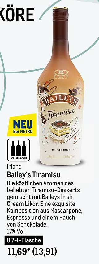 METRO Bailey's Tiramisu