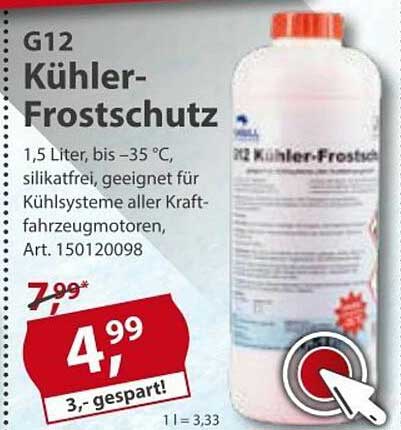 Ernst Scheibenfrostschutz-Konzentrat Eisfrei bis -15 °C 5 l