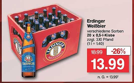 Erdinger Weißbier Angebot bei Famila Nordwest