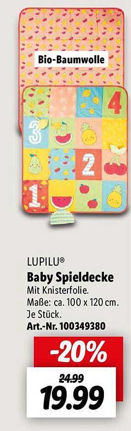 Lupilu Baby Spieldecke Angebot bei Lidl