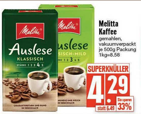Melitta Kaffee Angebot bei EDEKA 1Prospekte.de