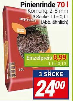 Pinienrinde 70 L Angebot bei 1Prospekte.de