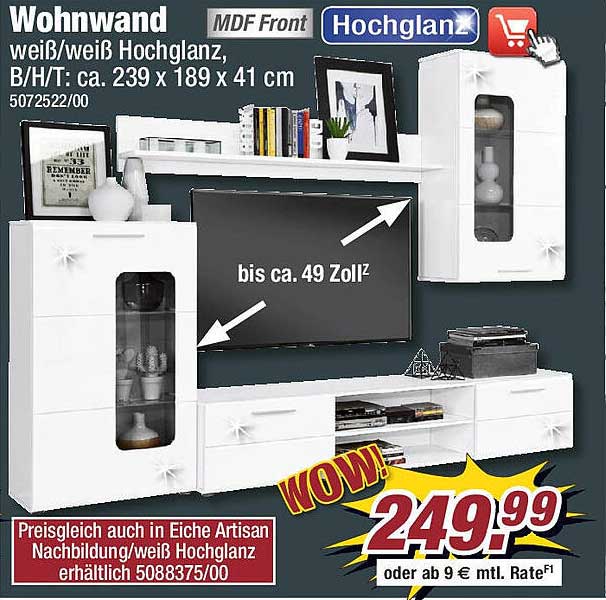 Wohnwand Angebot bei POCO 1Prospekte.de