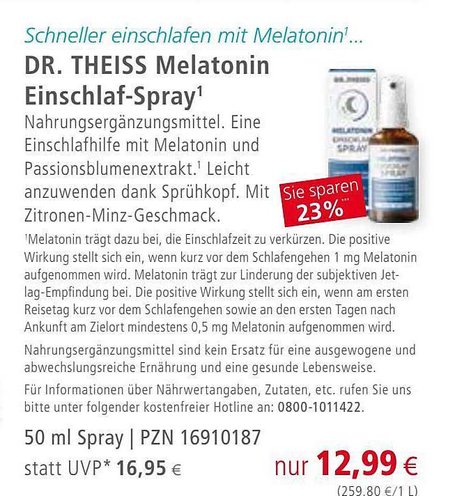Apotal Dr. Theiss Melatonin Einschlaf-spray