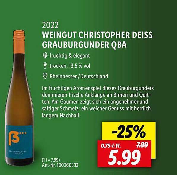 Wg Königschaffhausen-kiechlinsbergen Angebot bei Flaneur Qba Lidl