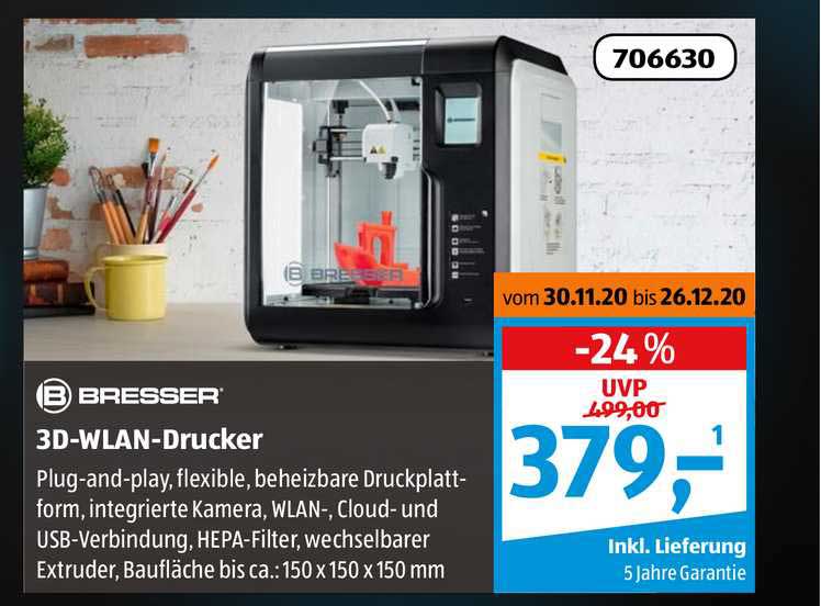 Bresser 3d Wlan Drucker Angebot bei ALDI SÜD 1Prospekte.de