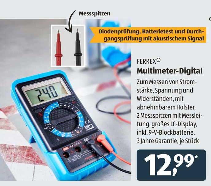 Multimeter Digital Angebot bei ALDI SÜD 1Prospekte.de