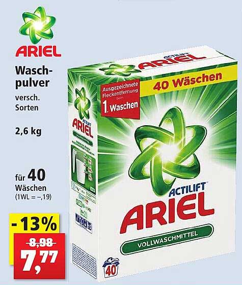 Ariel Waschpulver Angebot bei Thomas Philipps 1Prospekte.de