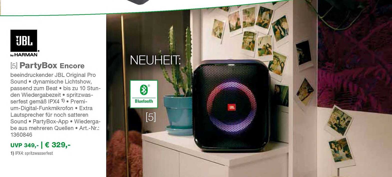 Jbl Partybox Encore Angebot bei EP - 1Prospekte.de