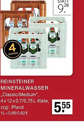 Edeka Zurheide Reinsteiner Mineralwasser