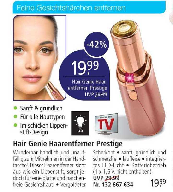 hair genie haarentferner prestige shaver