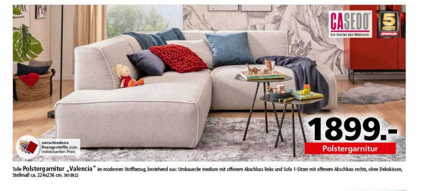 Polstergarnitur „valencia“ Angebot bei Segmüller 1Prospekte.de