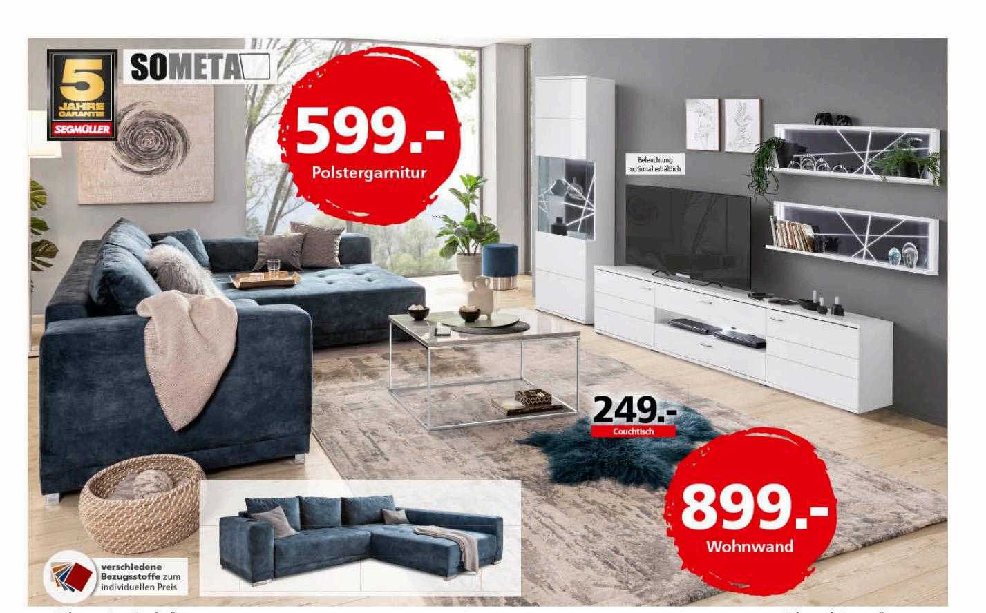 Polstergarnitur Oder Wohnwand Angebot bei Segmuller